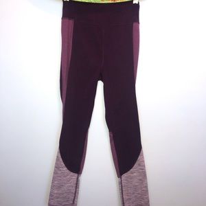 SO purple cropped leggings